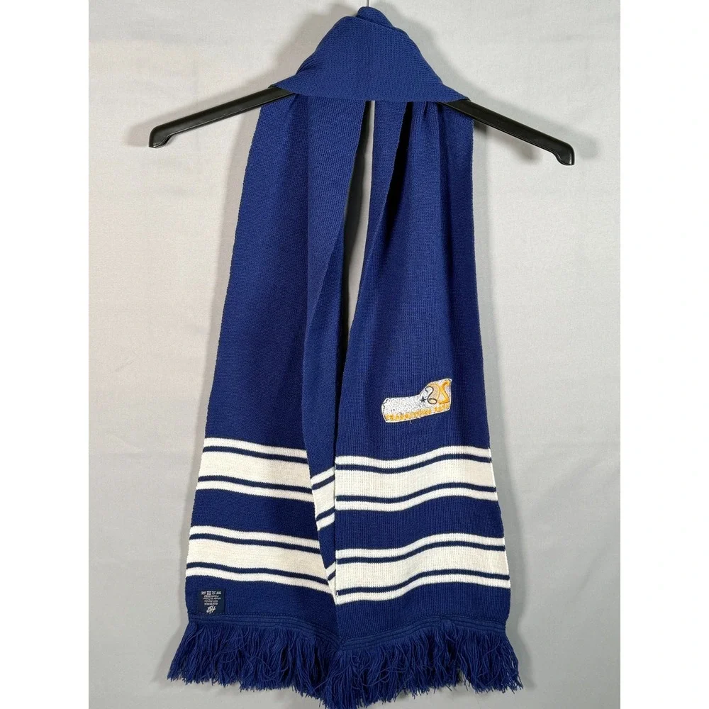 Saratoga Casino Hotel Scarf‎ NWOT Blue 20 Year Anniversary Embroidered Patch
